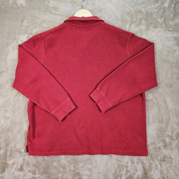 Polo By Ralph Lauren Sweater Pony Red 1/4 Zip Pullover Long Sleeve Mens Size XXL - Picture 2 of 10